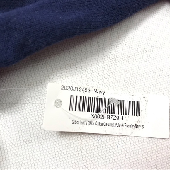 Gilboa Men's 100% Cotton Crewneck Pullover Sweater Size S Longsleeve - Picture 3 of 5